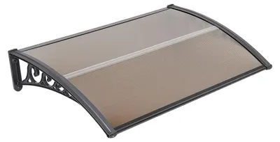 Produktbild von Eingangstür Vordach, UV-Schutz, wetterbeständiges Design, 100x150 CM