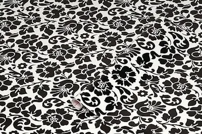 Produktbild von d-c-fix Möbel-Klebefolie Barock Schwarz 45x200cm abwaschbar selbstklebend Deko