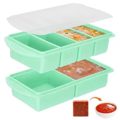 Image de SolidKeus - Ensemble de 2 moules en silicone pour glaçons avec couvercle