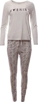 Produktbild von Damen Pyjama Schlafanzug 2-teilig mit Hose & Oberteil Morning-M