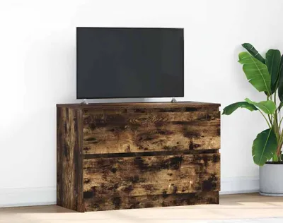 Produktbild von Möbel TV-Schrank Räuchereiche 80x35x54 cm Holzwerkstoff - TV-Schränke &47990