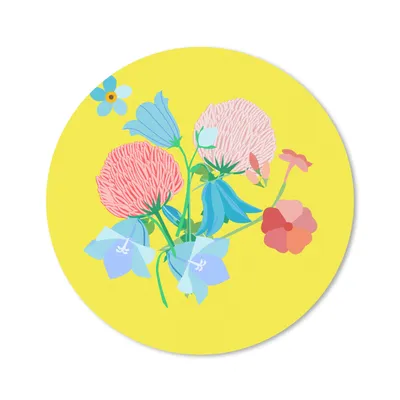 Produktbild von MuchoWow® Mauspad Mousepad Blumen - Blumenstrauß - Frühling - Muster 40x40 cm - Mousepads - Maus Mat - Pad - Mausunterlage - Schreibtisch Accessoires