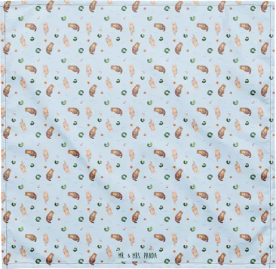 Produktbild von Mr. & Mrs. Panda Haarband Otter Muschel M - Blau - Geschenk, Seeotter, Schweißband, Büro, Hundehalstuch, Dreieckstuch, Bandana, Träumen, Stirnband