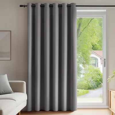Productafbeelding van Verduisteringsgordijn met oogjes voor de kinderkamer, 214x203 cm, lichtgrijs