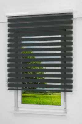 Produktbild von Lysel Outlet Doppelrollo Kassette Anthrazit, (B x H) 40cm x 175cm in grau/anthrazit