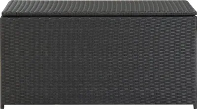 Produktbild von vidaXL Gartenbox Poly Rattan 100x50x50 cm Schwarz