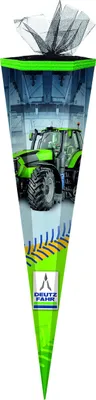 Produktbild von Schultüte / Zuckertüte / 85cm / eckig / "Deutz Traktor 22"