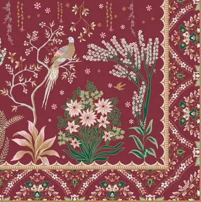 Produktbild von 20 Servietten Ecletic Chic - Orientalische Pflanzenkunst 33x33cm