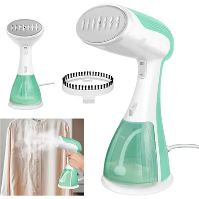 Produktbild von 1500W Hand-Dampfbügeleisen,tragbarer Kleidungsdampfer mit 300ml-Tank, vertikales horizontales Dämpfen, schnelles Aufheizen, für Zuhause, Büro, Reisen