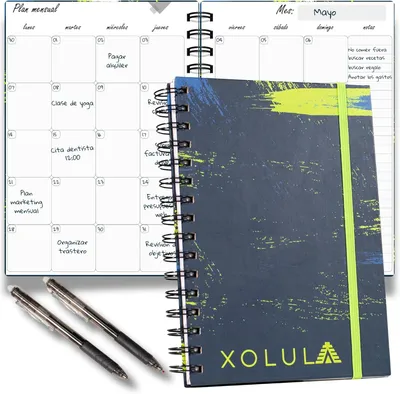 Imagen del producto de Cuaderno de notas, agenda, calendario y organizador, todo en uno. Planificador elegante