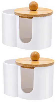 Produktbild von Spender für Wattepads und Behälter für Wattestäbchen für Kosmetikprodukte