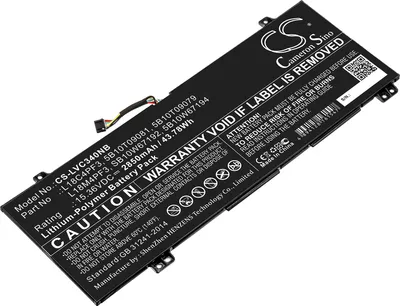 Produktbild von TECHTEK Laptop Akkus Kompatibel mit [Lenovo] IdeaPad C340-14API, Ideapad C340-14API 81N6004UGE, IdeaPad C340-14IWL, IdeaPad Flex-14API Ersetzt 5B10T0