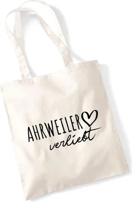 Produktbild von Huuraa Jutebeutel Ahrweiler verliebt 10 Liter Natural Baumwolle Tasche Geschenkidee