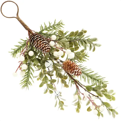 Produktbild von com-four® Hänge Deko Weihnachten - Türschmuck für Weihnachten - Weihnachtsdeko zum Hängen - Wanddekoration Christmas