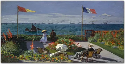 Produktbild von Coloray Bild aus Leinwand 120x60 Leinwand Dekoration - Garten Natur Kunst Monet
