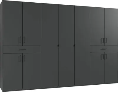 Produktbild von Kleiderschrank Tibet Drehtürenschrank Ausführung wählbargraphit