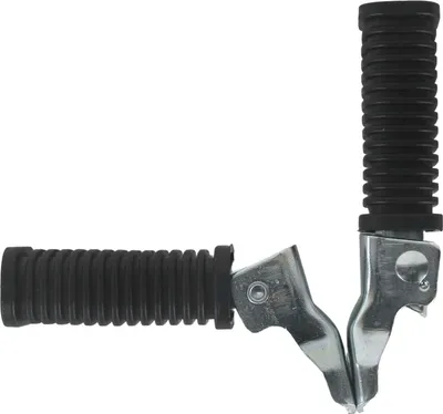 Produktbild von Sozius Fußrasten Satz klappbar Gummi flach universal Simson Motorrad Moped Mofa