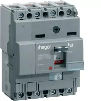 Produktbild von HAGER HHA126H Leistungsschalter 160 4P 25kA 125A