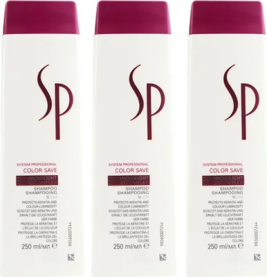 Produktbild von Wella SP Color Save 3 x 250 ml Shampoo Set