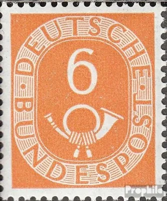 Produktbild von Briefmarken BRD (BR.Deutschland) 1951 Mi 126 postfrisch Posthorn