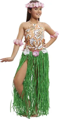 Image de Maman Hawaïenne Costume Fille Chic Vert 3-4 Years Vert 3-4 Years