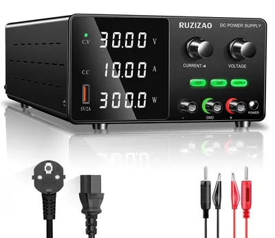 Labor-Netzteil 30 V 10 A DC einstellbar LED USB 5V/2A