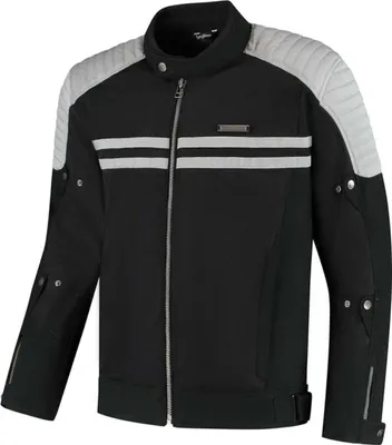 Produktbild von Rusty Stitches Sean Motorrad Textiljacke, schwarz/grau, L