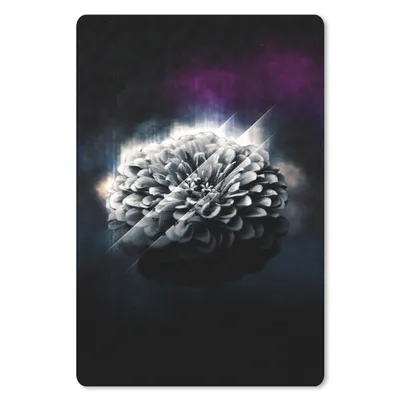 Produktbild von MuchoWow® Mauspad Mousepad Blume - Licht - Schwarz 40x60 cm - Mousepads - Maus Mat - Pad - Mausunterlage - Schreibtisch Accesoire
