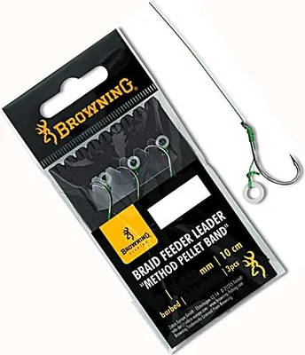 Obrázok produktu pre Browning Braid Feeder Leader Method Pellet Band Gr.8 bronz 6,4kg,14lbs 0,12mm 10cm 3ks