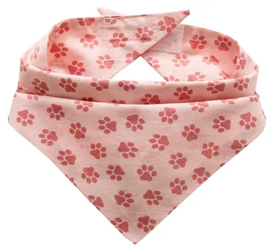 Produktbild von Hunde Bandana Kopftücher Halstuch Dreieckstuch für Kleine, Mittelgroße und Große Hunde (Rosa, S)