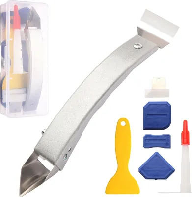 Imagen del producto de Raspador de acero inoxidable, removedor de juntas, removedor de silicona, para una limpieza fácil