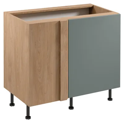 Immagine prodotto di Mobile angolare allungabile SALERNO - larghezza 100 cm, rovere / verde