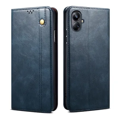 Produktbild von Hülle für Realme 10 Pro+ Leder Brieftasche Schutzhülle mit Standfunktion Blau