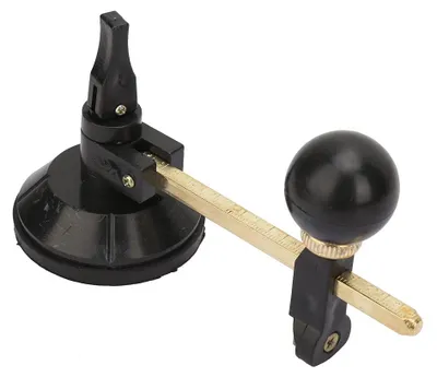 Glaszirkelschneider 20 cm mit 6 Rädern und Saugnapf