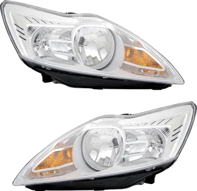 Produktbild von TYC Scheinwerfer Set für Ford Focus MK2 Facelift 2/2008- Halogen H1 H7 Chrom LWR