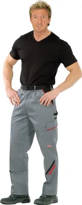 Produktbild von Bundhose Highline Gr.52 schiefer/schwarz/rot PLANAM