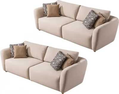 Produktbild von Villa Möbel Sofa Set Savana  Handmade, pflegeleichter Mikrofaser Webstoff