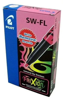 Immagine prodotto di Pilot Frixion Light Evidenziatore Cancellabile Rosa - Punta 4 Mm, Tratto 3,3 Mm - Confezione Da 12 Pz