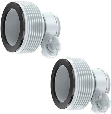 Immagine prodotto di 2 pezzi per l'adattatore della pompa filtro INTEX: da 1,25 pollici a 1,5 pollici (tubo di scarico tipo B) - 32/38 mm