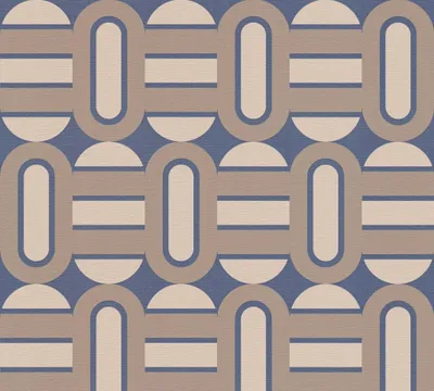 Produktbild von Vliestapete 39536-3 Retro Chic Balken blau
