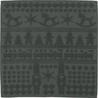 Produktbild von Sander Handtuch / Gästetuch - Nutcracker - Weihnachten - Farbe: grau