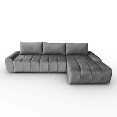 Produktbild von BEAUTYSOFA Costa L Ecksofa 290 cm mit Schlaffunktion & Bettkasten – Seitenausführung: rechts– Schlafsofa, Sofa, Bettsofa, Couch modern, Dunkelgrau