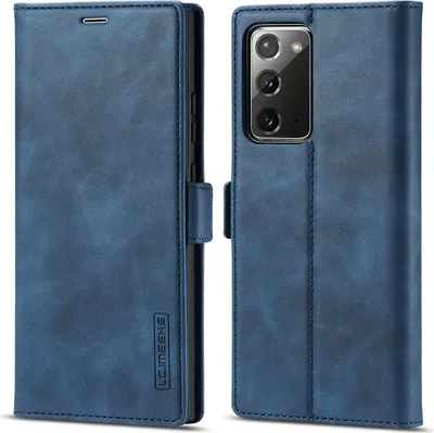 Produktbild von Galaxy Note 20 Hülle, Standfunktion Kartenfach Wallet Leder Schutzhülle für Samsung Galaxy Note 20 Blau