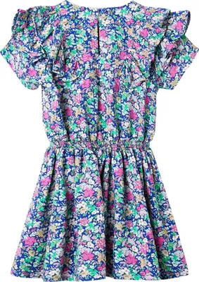 Produktbild von vidaXL Kinderkleid mit Rüschenärmeln Kobaltblau 92