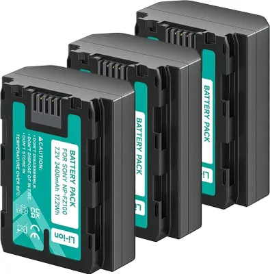 Obrázek produktu pro kapacita 2400 mAh, napětí 7,2 V, dobíjecí baterie Li-Ion, 3 ks baterií