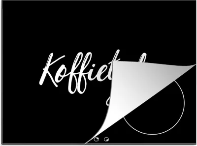 Produktbild von KitchenYeah© Herdabdeckplatte Zitate - Sprichwörter - Kaffee , 75x52cm, Küche Deko, Glaskeramikkochfeld Herdabdeckung, Abdeckplatte fùr Kochfeld
