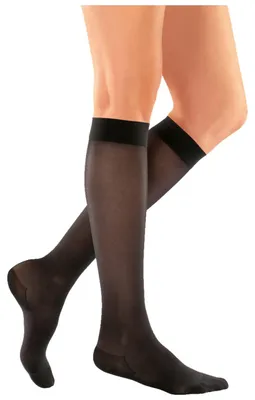 Image de medi MJ-1 Metropole : Bas de contention pour les genoux - Taille L - Couleur : Noir intense - L2