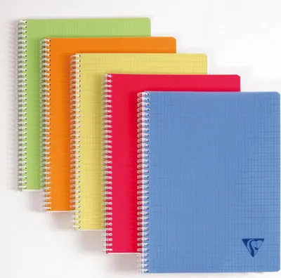 Produktbild von Clairefontaine 10x Notizheft 24x32cm, 50 Bl 90g kariert Einband Sortiert 328325C