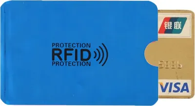 Zdjęcie produktu dla Etui Antykradzieżowe Rfid Ochrona Karty Zbliżeniowe Niebieski