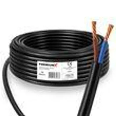 Produktbild von PremiumX Schlauchleitung H05VV-F 2x1 mm² 30 Meter flexible Anschlussleitung PVC